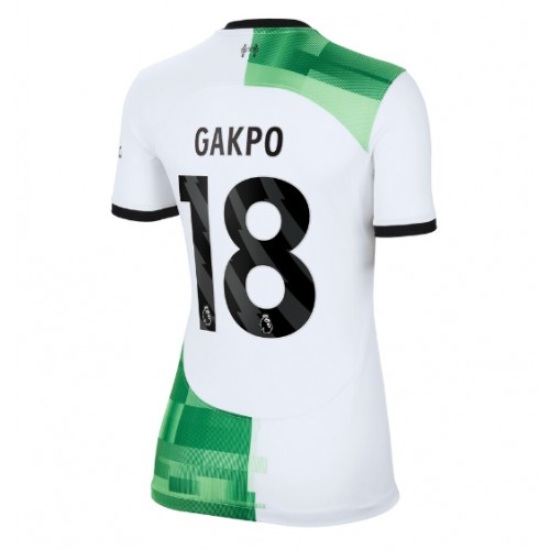 Ženski Nogometni dresi Liverpool Cody Gakpo #18 Gostujoči 2023-24 Kratek Rokav